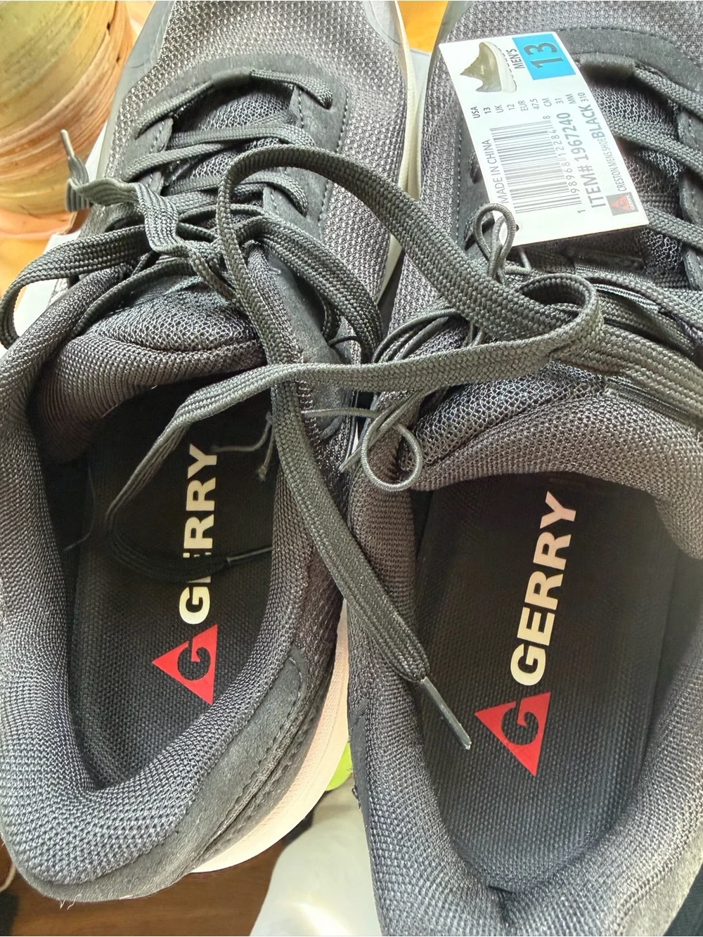 Gerry Weber Black Athletic Sneakers with White Midsole